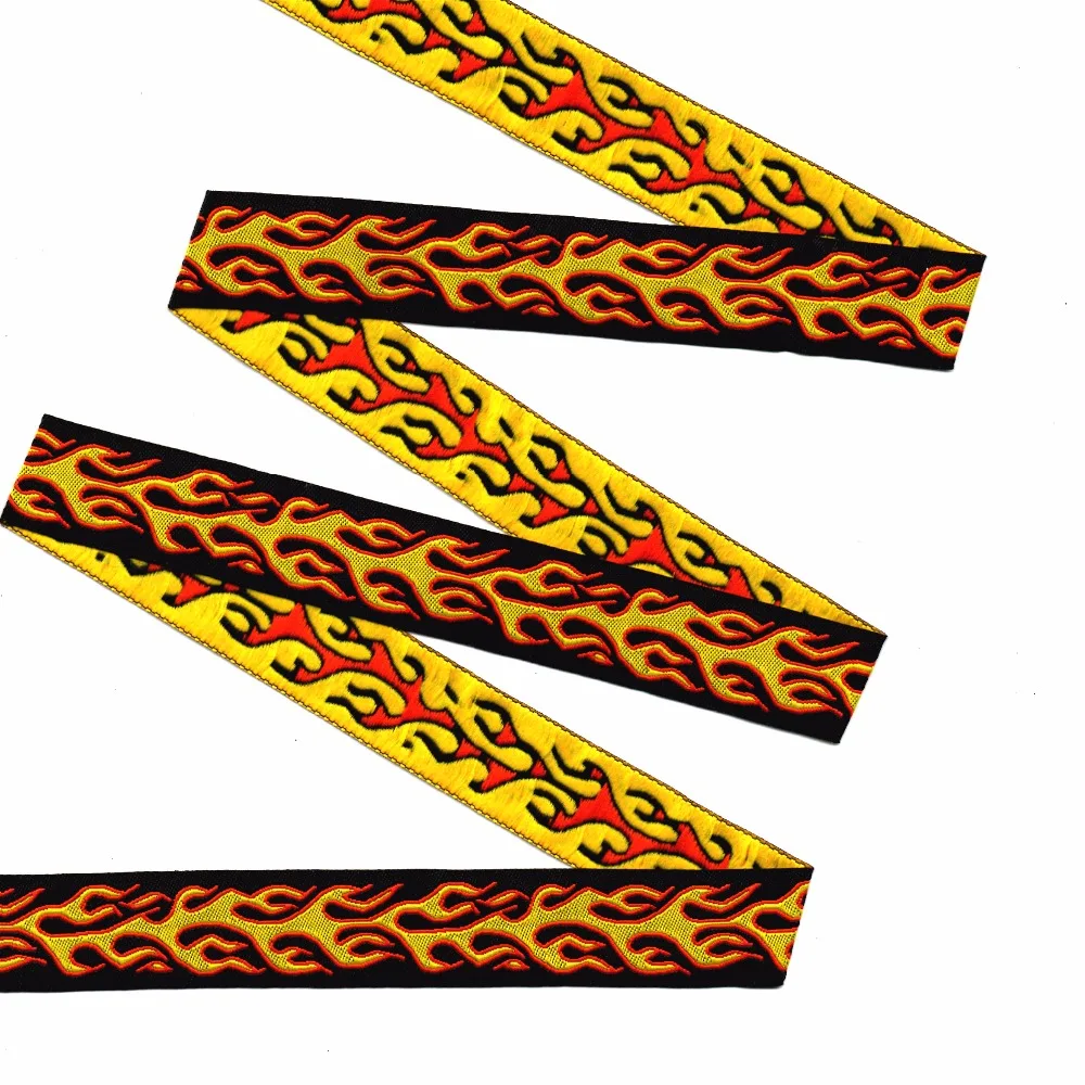 

2014 NEW wholesale 7/8'(22 mmx10yards) 100% Polyester Woven Jacquard Ribbon cartoon ribbon 5 colors with Flame