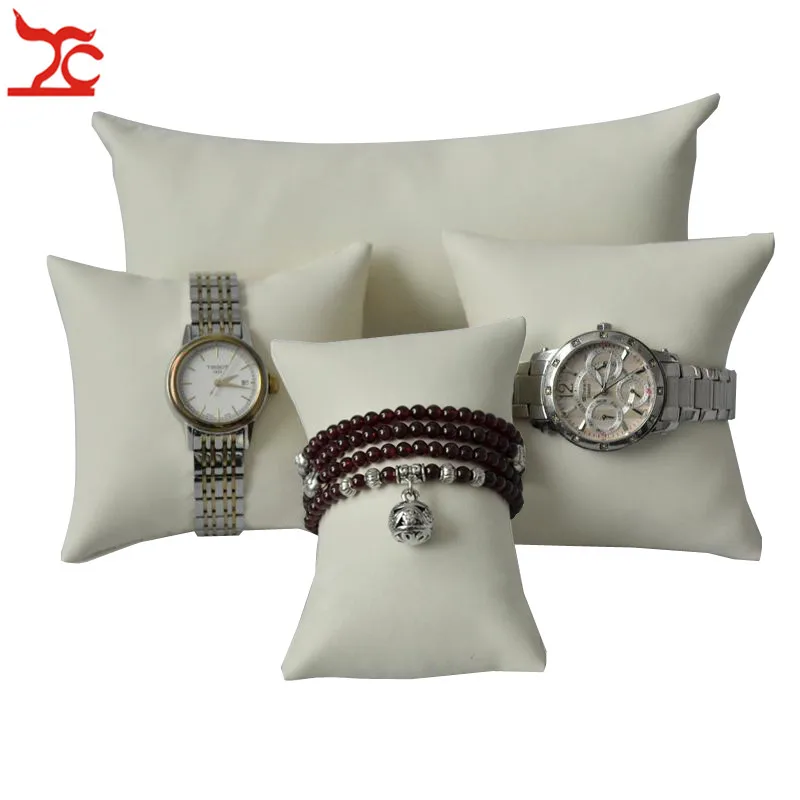 4Pcs/Lot Bracelet Bangle Jewelry Display Pillow Holder Watch Bead Chain Hair Rope Storage Organizer Pillow Cushion Stand Holder