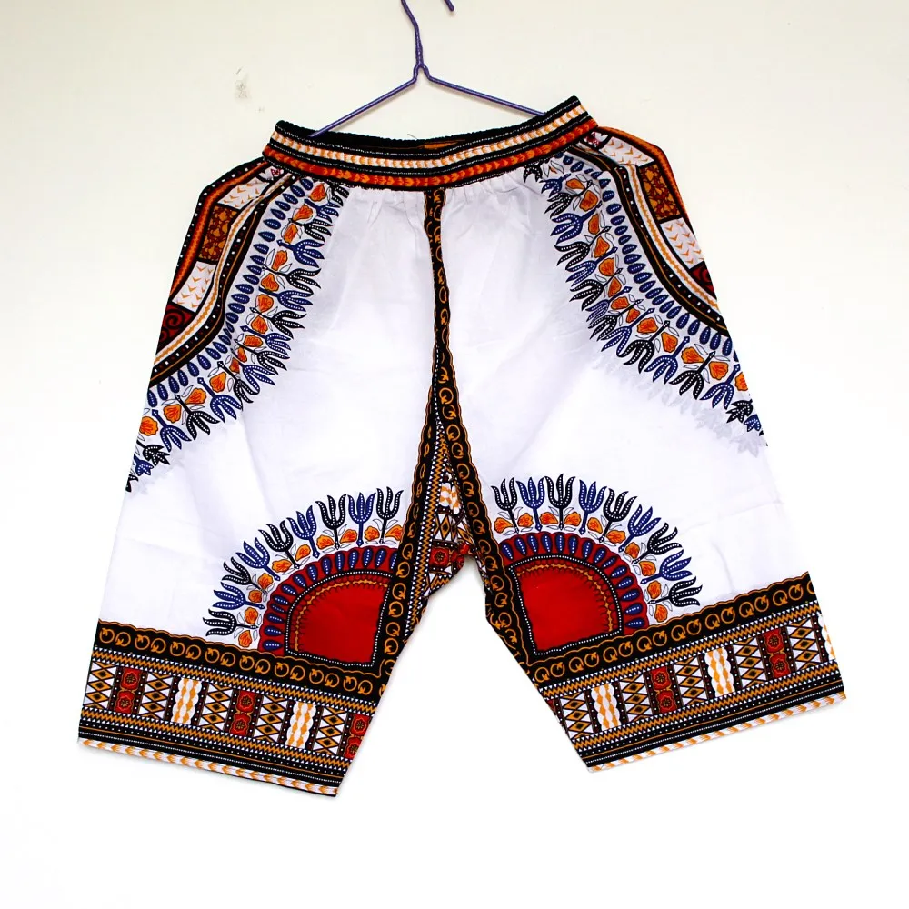 8 Colors New 100% Cotton Dashiki Fabric African Dashiki Short Pants