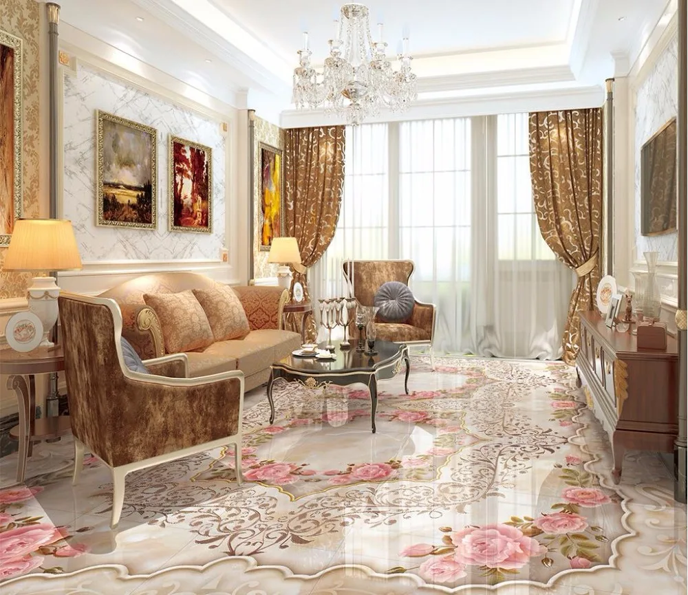 

3d flooring marble Relief jade flower Stone pattern floor pvc floor wallpaper 3d floor painting wallpaper