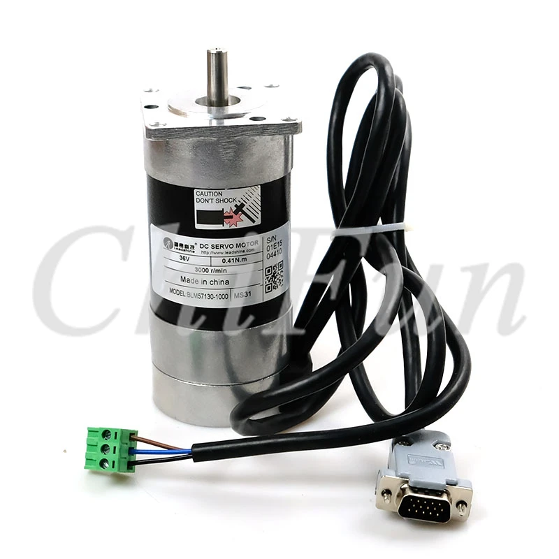 محرك بدون فرش من Leadshine ، محرك 36VDC ، 5.3A ، 0.41NM ، مشفر خط Servo ، 1.3 RPM ، أصلي