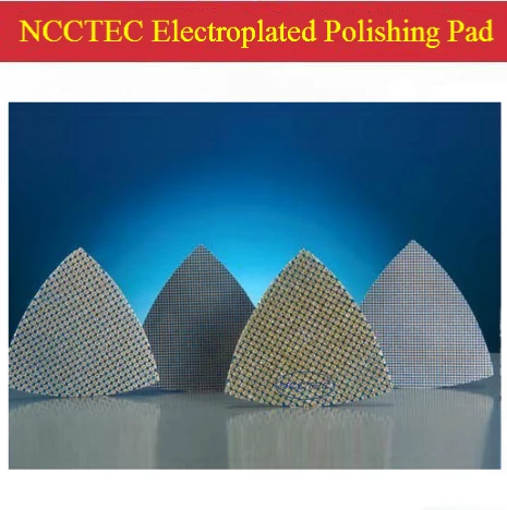 

Triangle shape Electroplated Diamond resin polishing pad FREE shipping | very sharp and durable | grit: 60#