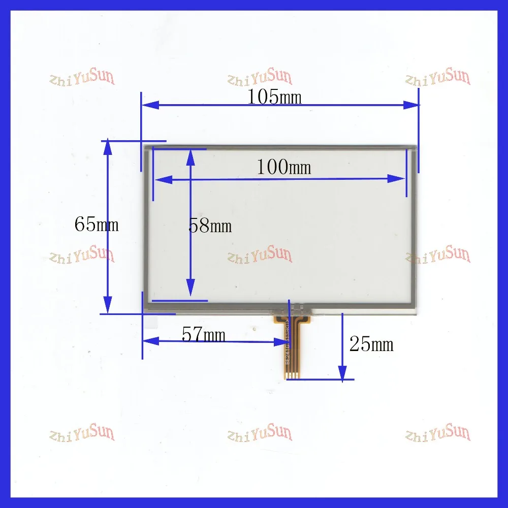 

4.3 inch touch screen General touch screen 105 * 65 A new GPS't a Mp5 MP4 4 wire resistive touch screens