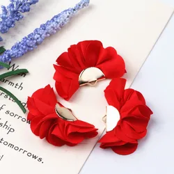 10pcs Mix Colors Cloth Flower Tassel Charms Pendants Supplies Tassels For Earring Necklace Bracelet Making Jewelry Accessories