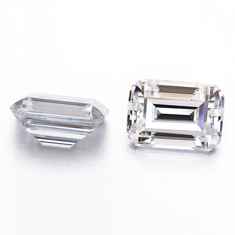 Cheester Gems Loose Moissanites Stone DEF Color 2x4mm-5x7mm   Emerald Cut Moissanites Gemstones Diamonds For Wedding Ring