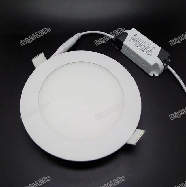 Ultra thin design 3W / 6W / 9W / 12W / 15W/18w LED dimmable ceiling recessed grid downlight / slim round panel light