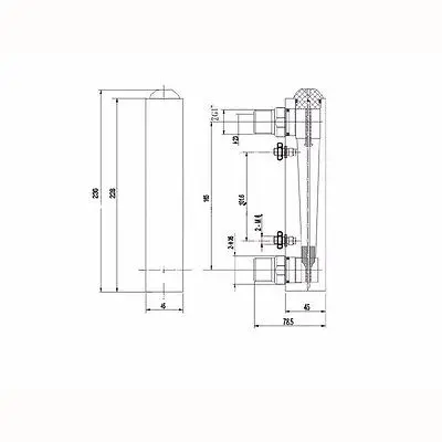 LZM-25 4-40L/min Panel Type Liquid Flowmeter Water Flow Meter rotameter Without Control Valve