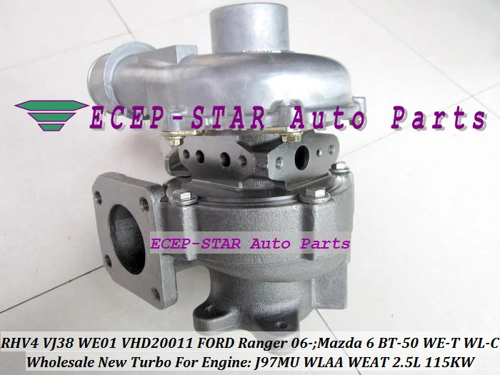 Free Ship RHV4 VJ38 VFD20011 WE01 Turbocharger Turbo For FORD Ranger 06- WLAA WEAT For MAZDA 6 BT50 BT-50 WE-T WL-C J97MU 2.5L