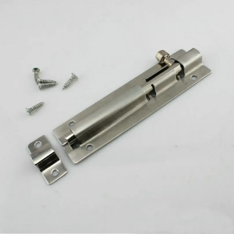 2Inch=50MM(30MM Width, 7MM Rod Dia) Stainless Steel 304 Security Flush Door Bolt, Door Drop Bolt, Door Latch, Sliding Lock Type