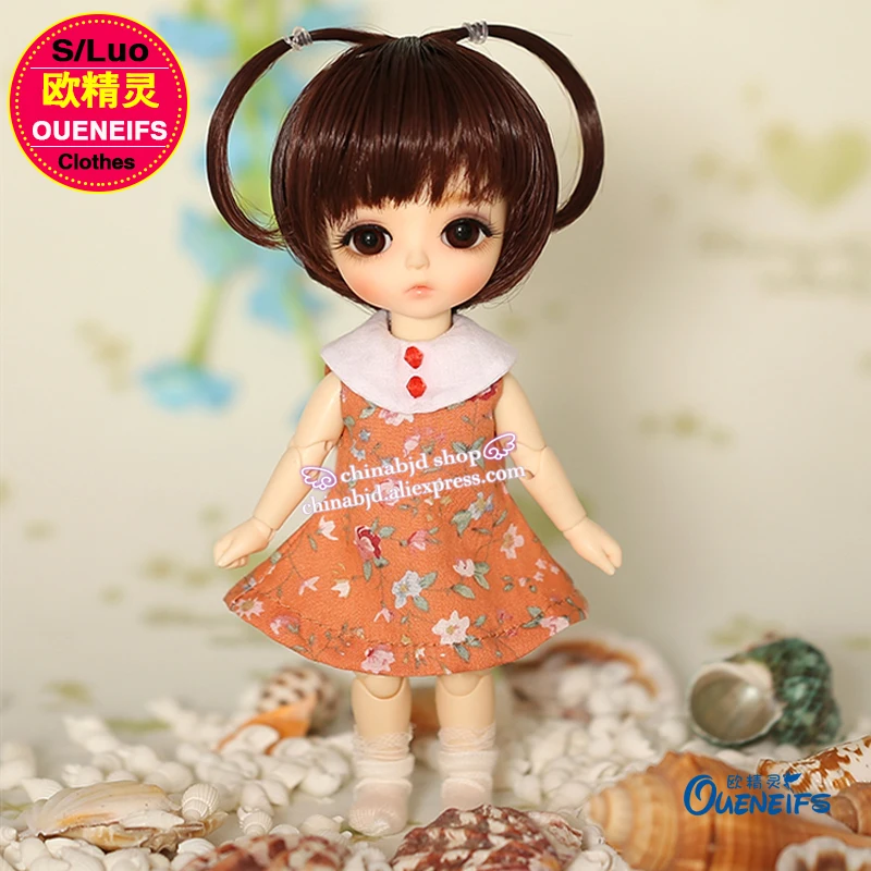 BJD Clothes 1/8 White Collar One-piece Garment or Dress For the Lati Yellow Coco Haru YF8 to 96 Doll Accessories