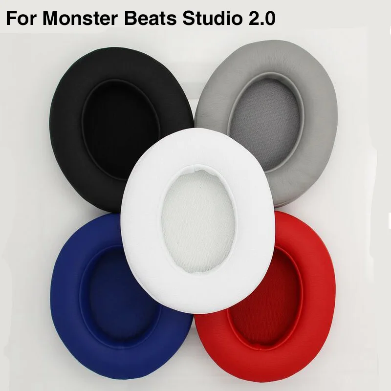 

Leather Headphone Foam For Monster Beats Studio 2.0 3.0 Headset Ear Pads Buds Sponge Cushion Earbud Replacement Covers