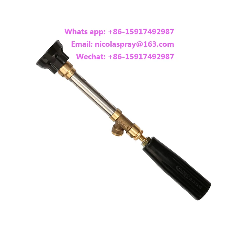 Agricultural Pesticide Spray Gun,high pressure adjustable spray gun, straight rod windproof ceramic nozzle spray gun