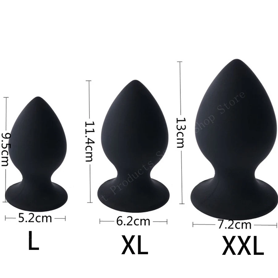 Super Big Size Silicone Anal Butt Plug Vibrator 7 Mode Vibrating Butt Plug Large Suction Cup Anal Plug Unisex Erotic Toys