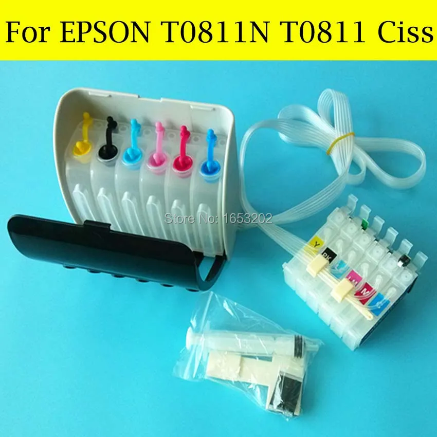 

1 Set Continuous Ink Supply System For Epson Stylus Photo 1410 1430W T50 TX700W R270 R290 RX590 Printer