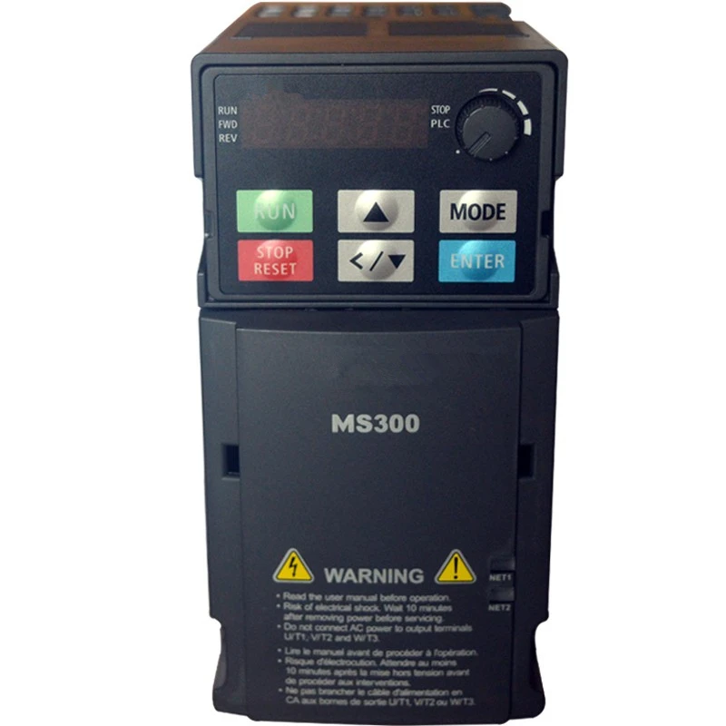 VFD1A6MS21ANSAA VFD Standard Compact Drive MS300 Series 200w 0.2kw 1 phase AC 200V-240VAC 3 phase output 0-599HZ replace VFD-M