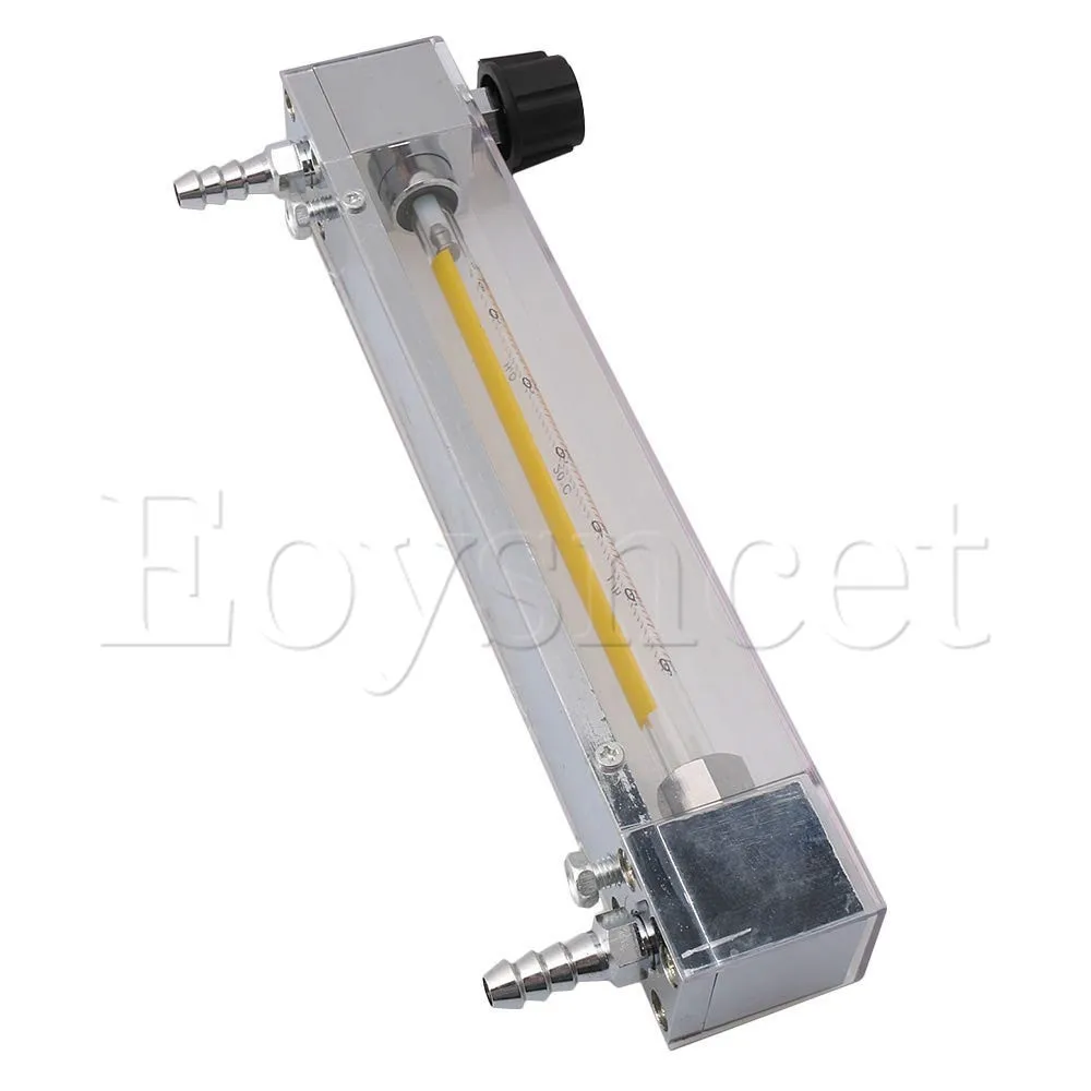 10.4x3.4x23.7cm Acrylic LZB-6 Liquid Flow Meter 6-60 LPH Water Flow Measuring Instrument fit 10mm Hose