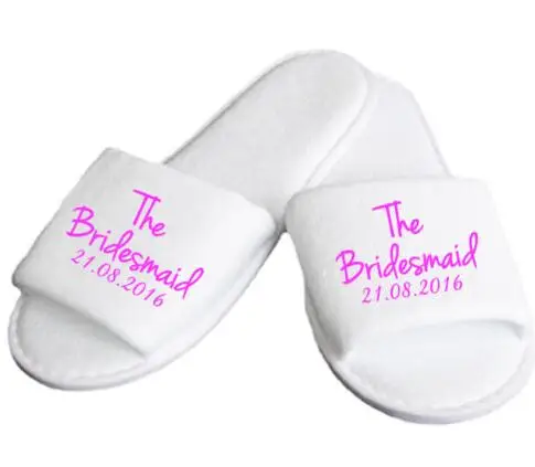 set of 10pairs Wedding Bridesmaid Bride maid of honoer Slippers Hens Night Bachelorette Slippers party favors gifts