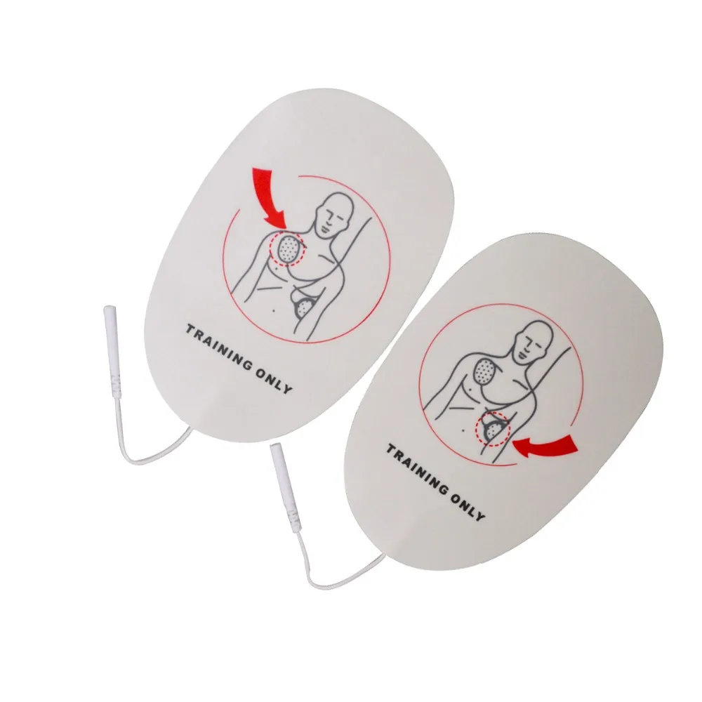 Free Shipping 1 Pair AED Electrode Patches For Adult AED Training Machine Accessory Conducting Pads