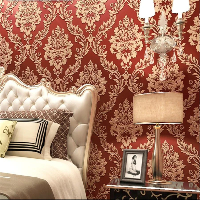 

Европейские роскошные обои для спальни, дома, нетканые обои, ретро, цветочный салон красоты, 3D фон для гостиной, настенные обои, домашний декор