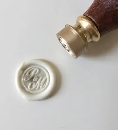 Small size 15mm 12mm small size Wax Seal Stamp Customized name and date with your logo Personalized Wax Seal Stamp with logo