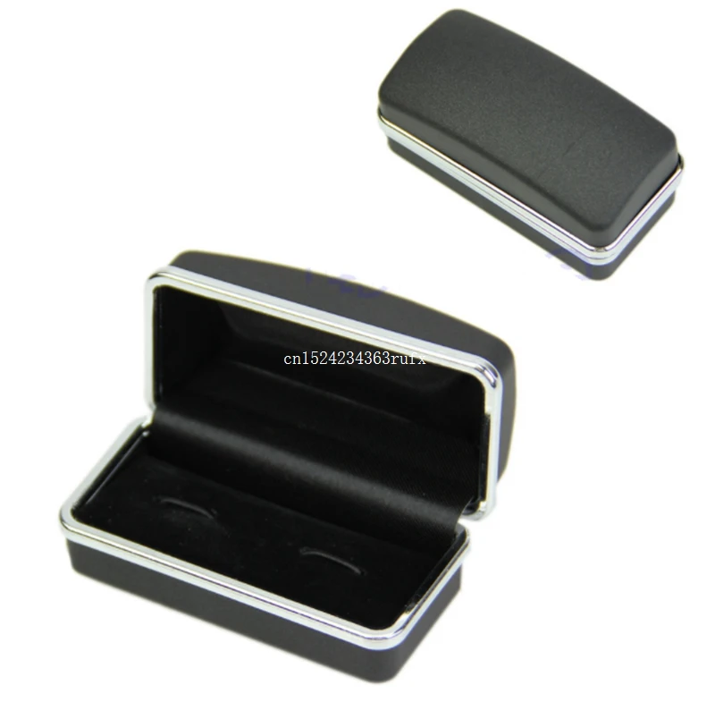 

120pcs Black Stainfinished Cufflinks Box Jewelry Boxes Cuff Links Gift Boxes Storage Dispaly Holders