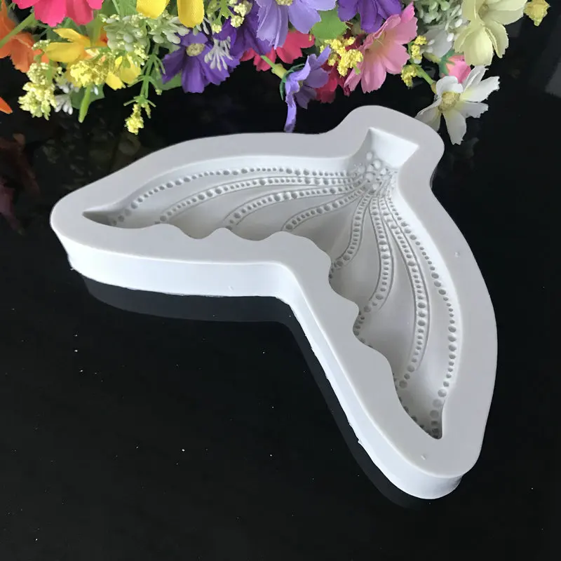 Mermaid Tail Silicone Fondant Molds Cake Decorating Tools Kitchen Baking Gumpaste Chocolate Candy Moulds H874