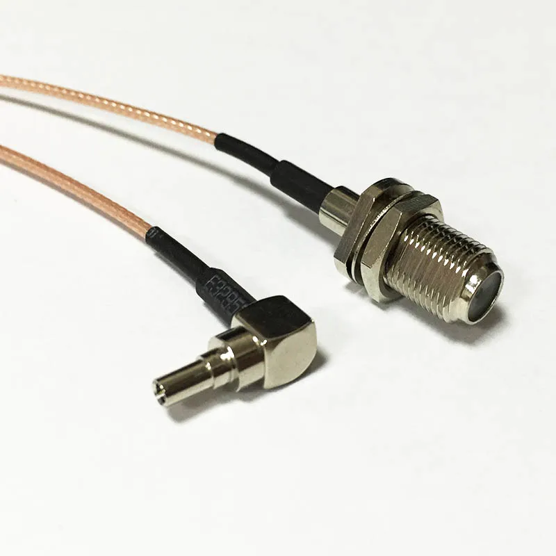 Nieuwe F Female Jack Switch Crc9 Hoek Pigtail Kabel Rg178 Groothandel 15Cm 6 "Voor 3G Modem