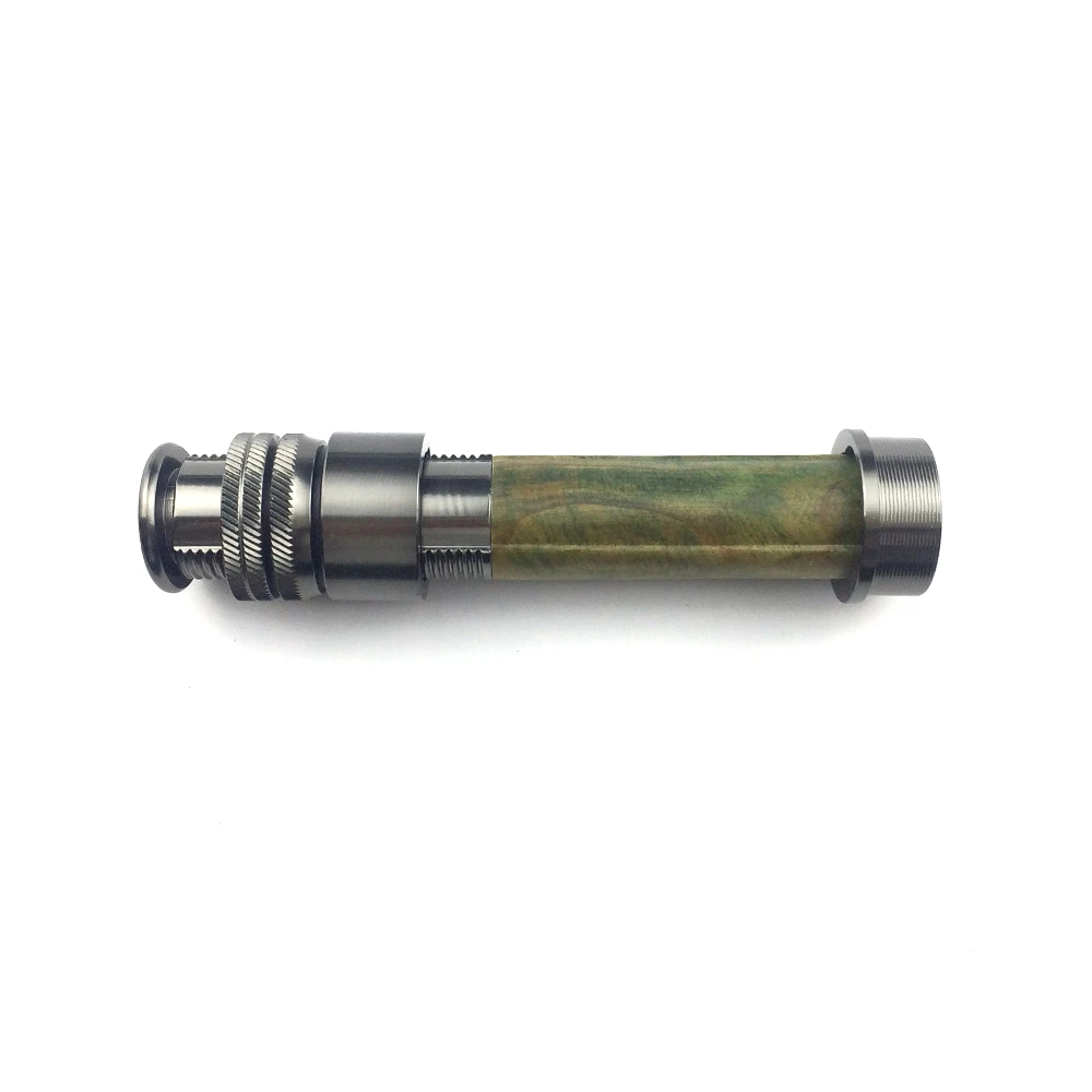 NooNRoo New Design Reel Seat Aluminum Burled Wood  Fishing Rod building DIY Repair fishing rod components