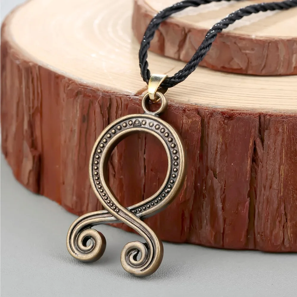 Cxwind Troll Cross Charm Necklace Retro Folklore Vikings Protection Pagan Symbol Runes Amulet Norse Pendants Necklaces Jewelry