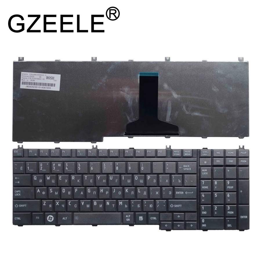 

GZEELE Russian Keyboard for Toshiba Qosmio G50 G55 F60 X205 X305 X505 F750 F755 pk130731b11 RU Black keyboard black