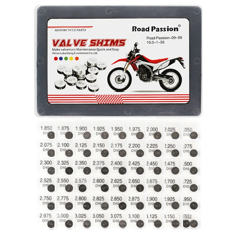 

Road Passion 55pcs Motorcycle 10mm 10 mm Diameter Valve Shims For Aprilia RSV1000 RSV 1000 ETV ETV1000 Capo Nord