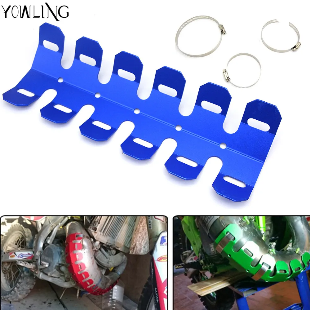 Motorcycle Exhaust Muffler Pipe Leg Protector Heat Shield Cover For YAMAHA WR250F WR250R YZ125 YZ85 YZ 85 125 TT-R125E TT-R250