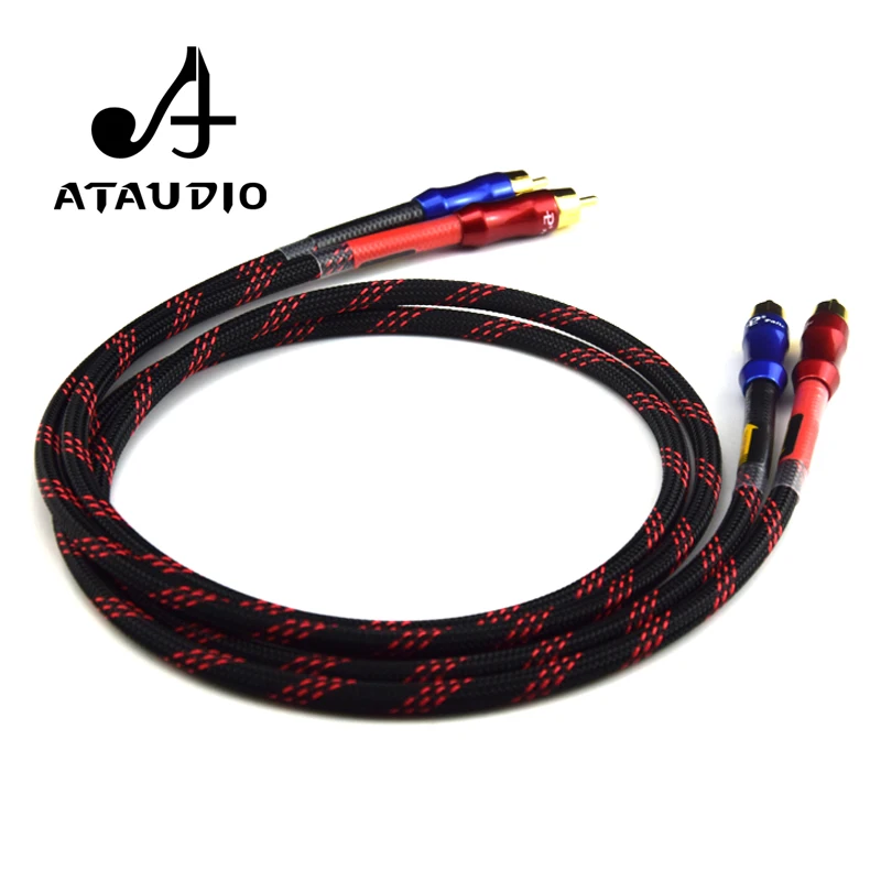 ATAUDIO HIFI Stereo Pair RCA Cable High-performance  Premium Hi-Fi Audio 2rca to 2rca Interconnect Cable