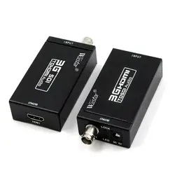 Wiistar 3G HDMI to SDI BNC Converter + SDI to HDMI Converter 1080P HDMI SDI / BNC Extender Over single 100m/328ft Coaxial Cables