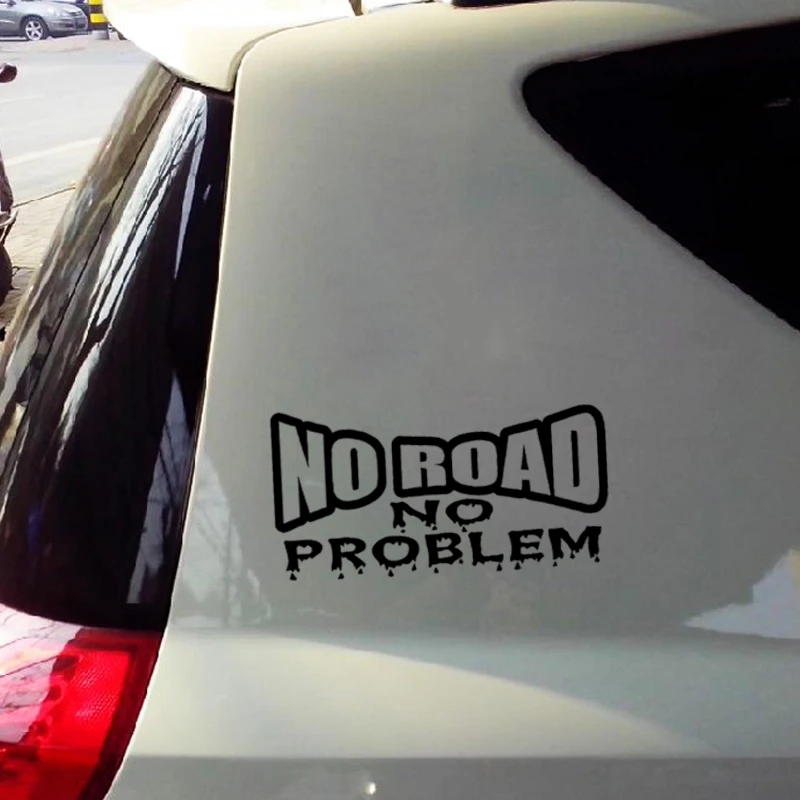 

"No Road No Problem" Vinyl Decal Sticker 350 Truck Offroad 4x4 Diesel 2500 Funny