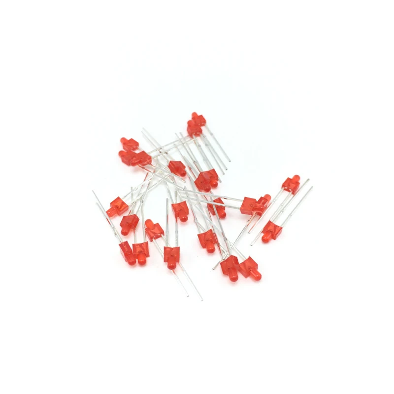 1000Pcs 2MM LED Diode Transparent Mixed Color Red Green Yellow Blue White Orange Warm