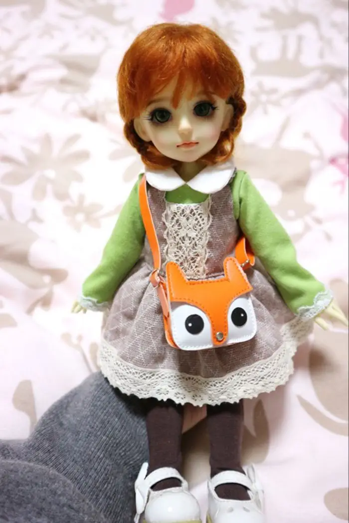 1/6 scale BJD Cute fox bag for BJD/SD DIY doll accessories.Not included doll,clothes,shoes,wig and other accessories 16C1201