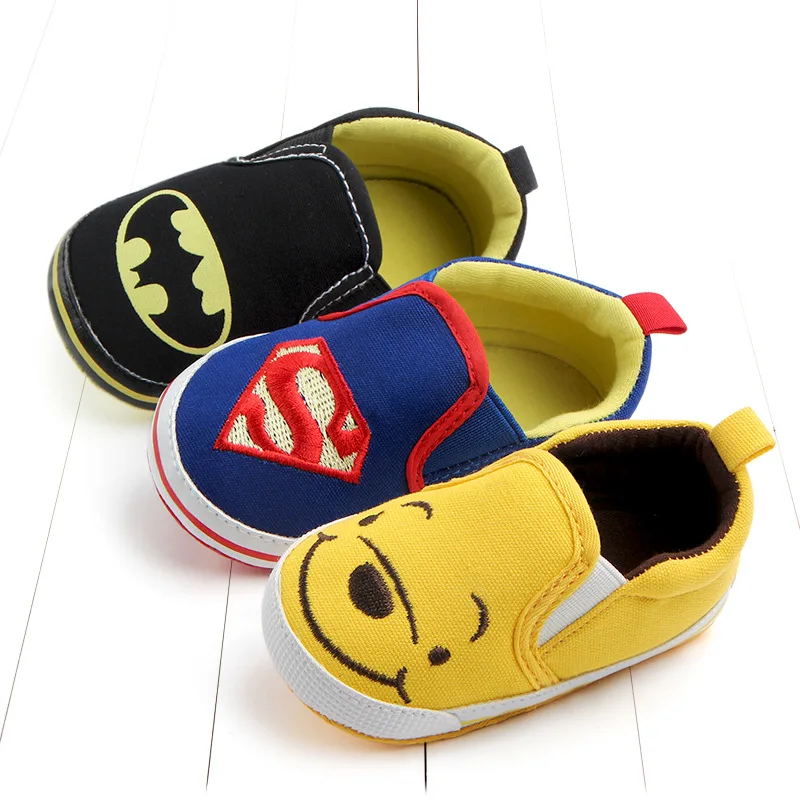 Canvans Cartoon Baby Shoes Mixed Colors Toddler Baby Boy Girls Moccasins Soft Bottom First Walkers Bebe Cotton Shoes