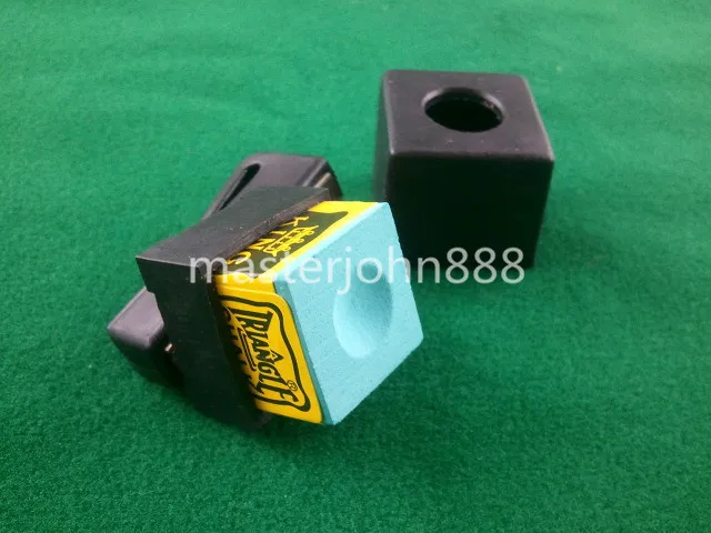 Pool Billiards Snooker Magnetic Chalk Holder With Belt Clip+1 Free Chalk Free Shipping Wholesales