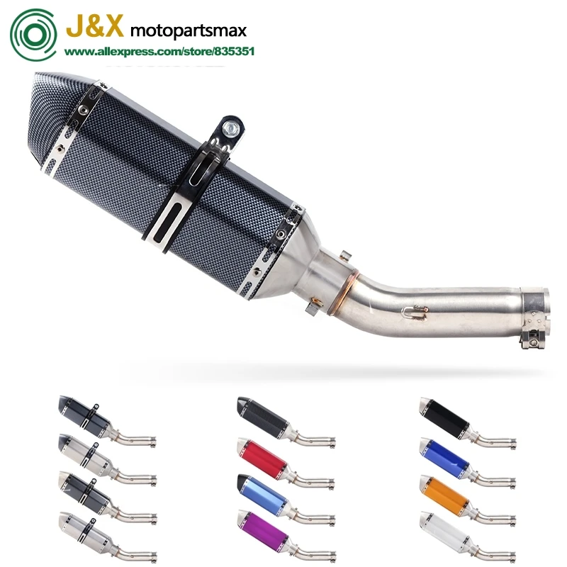 

CB400 без шнуровки для Honda VTEC CB400 XJR400 FZ400 мотоциклетный глушитель среднее звено трубы