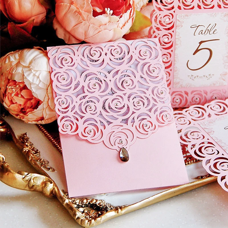 Troqueles de invitación de boda, troqueles de corte de Metal, decoración del Día de San Valentín, troqueles artesanales cortados para hacer tarjetas