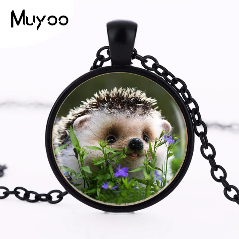 Love Hedgehog Pendant Necklace Long Chian Statement Handmade Vintage Necklace For Women HZ1