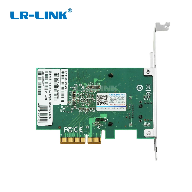 LR-LINK 6880BT PCIe x4 Single Port 10G Gigabit Ethernet RJ45 Copper Network Adapter PC-Express Controller LAN Card Server Nic