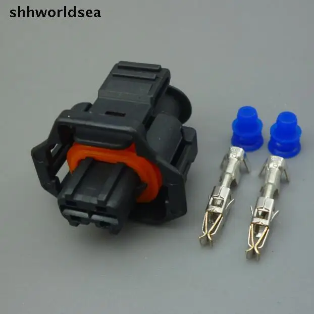 

shhworldsea 10Sets 2Pin 2 pin car Waterproof Plug diesel common rail injector pin auto connector terminal crankshaft sensor plug