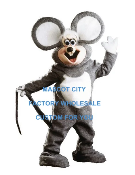 Best Sell Happy Mouse Mascot Costume Adult Size Cartoon Character Animal Carnival Party Cosply Mascotte Mascota Fit SW1038