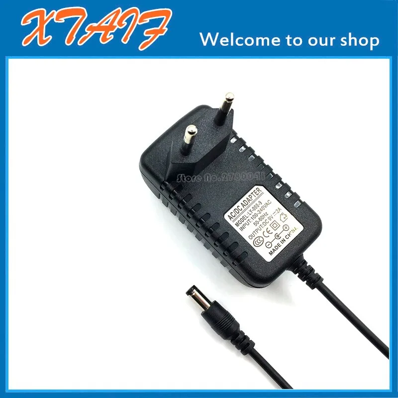 9v dc power adapter 2a with eu plug in 5.5 2.5mm 2.1mm 12 months warranty