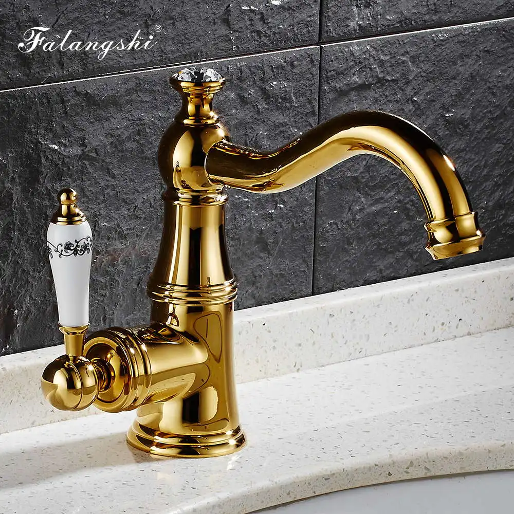 Imagem -02 - Torneira da Bacia de Bronze Preto Quente e Fria do Banheiro Lavatório Torneira Ouro Vessel Sink Mixer Faucet Swivel Cerâmica Lidar com Wb1068