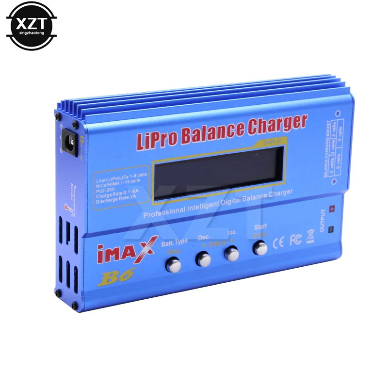 IMAX B6 80W ładowarka Lipo NiMh Li-ion ni-cd Digital Lipro zabawka do utrzymywania równowagi z ładowarką wyładowarka + zasilanie prądem zmiennym 12V