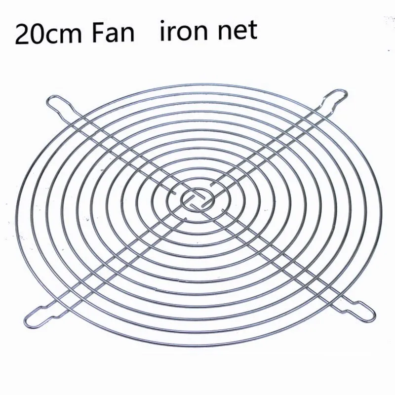 Gdstime 1 Piece 20cm Fan Protective Cover 200mm Fan Grill Metal Mesh Finger Guard Protector Cover Steel AC Fan Iron Net