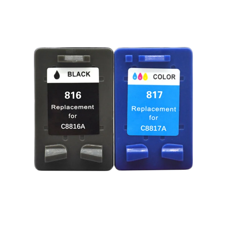 816 817 Remanufactured Ink Cartridge C8816A C8817A for HP F378 F388 F2188 MP236 MP259 MX348 MX358 MX418 Inkjet pg816 cl817